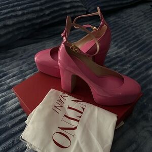 Valentino Vibrant Pink Platform Heels